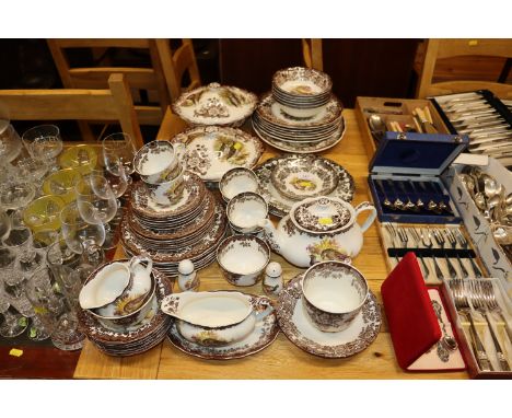 A quantity of The Royal Worcester Group Palissy Game Series dinnerware 