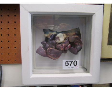 K. Al Khalifa - artist's proof 1999 and four pieces modern art in display boxes