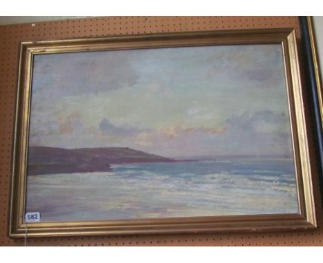 Watt - oil on board seascape St Ives