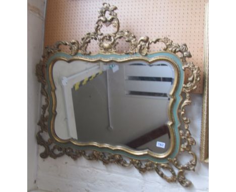 A gilt mirror