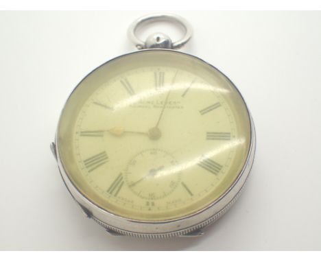 Silver Acme lever pocket watch CONDITION REPORT: This item is working at lotting.