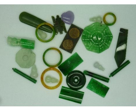 A collection of jade, etc.