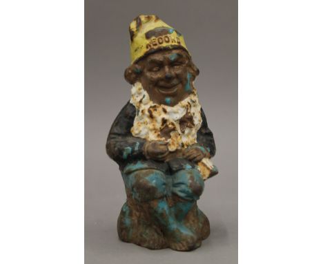 A cast iron advertising figure for Record Tools. 24 cm high.
