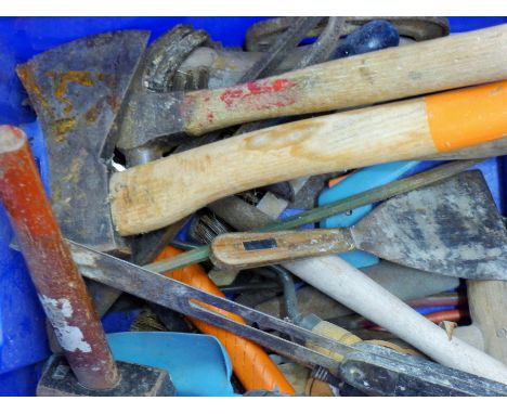 A quantity of various tools.