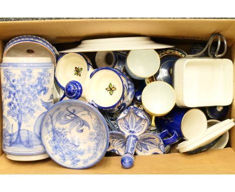 A quantity of decorative porcelain including Spode. 