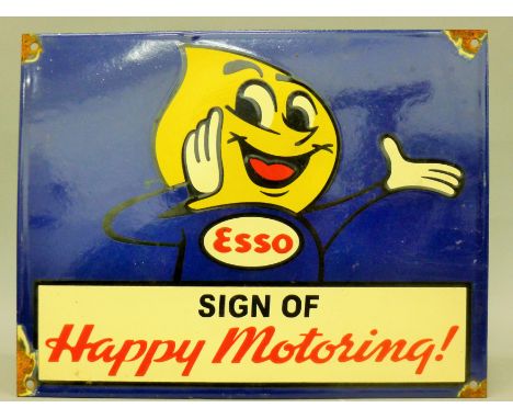 An 'Esso' enamel sign. 34 x 26.5 cm.