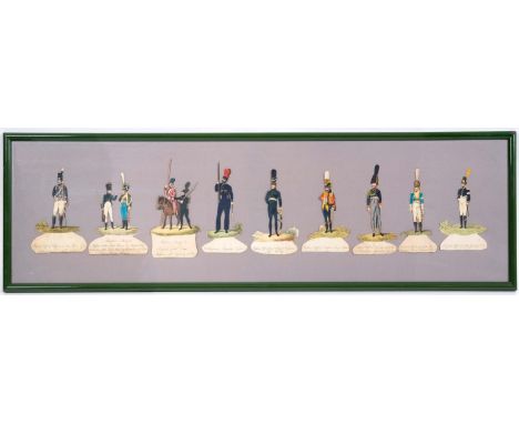A HISTORY OF MILITARY UNIFORMS. A history of military uniforms in seventy illustrations featuring individual or groups of sol