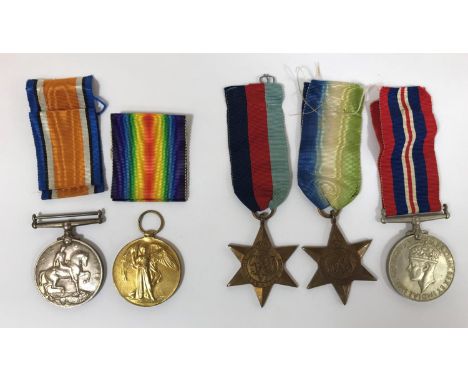 A GREAT WAR CASUALTY PAIR AND SECOND WORLD WAR MEDALS. A First World War pair named to 46389 A.C.T. Richardson, Essex Regimen
