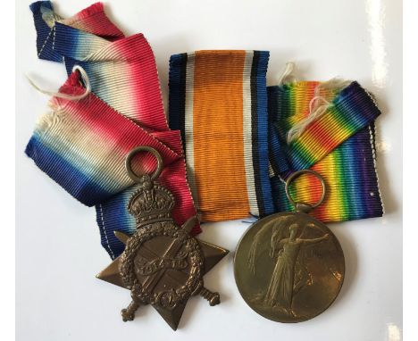 A FIRST WORLD WAR CASUALTY PAIR TO THE MEDICAL CORPS. A 1914-15 Star named to Pte W. H. Hart R.A.M.C. and Victory Medal named