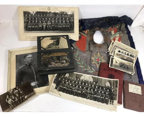 A COLLECTION OF MILITARIA, COLDSTREAM GUARDS INTEREST. A Regular Army Certificate of Service to 2651861 William Frecker who e