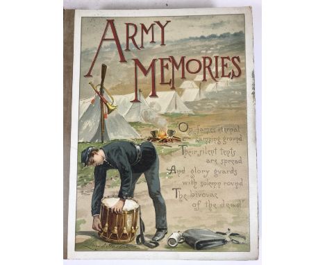ARMY MEMORIES, AN AMERICAN PHOTOGRAPH ALBUM AND OTHER PHOTOGRAPHS. Army Memories, a 19th century photograph album, the surrou
