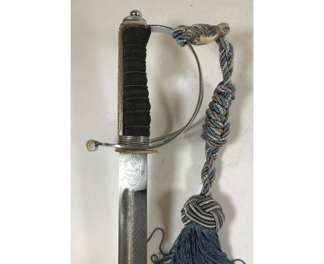 A GEORGE V OFFICERS SWORD. A George V 1821 Pattern Royal Artillery Officers sword by C. Boyton And Son. Clerkenwell. E.C. The