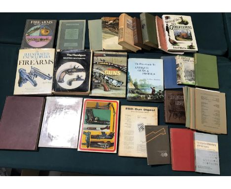 A QUANTITY OF BOOKS AND CATALOGUES RELATING TO FIREARMS. To include: Geoffrey Bothroyd: The Handgun, Thomas Bland &amp; Sons 