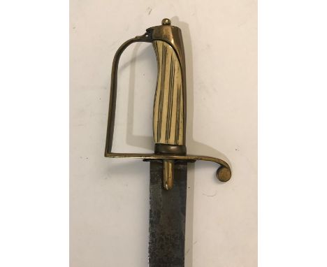 A 1788 PATTERN CAVALRY SWORD. A 1788 Pattern Light Cavalry Sword with curved blade with fullers to the point, the hilt and cr