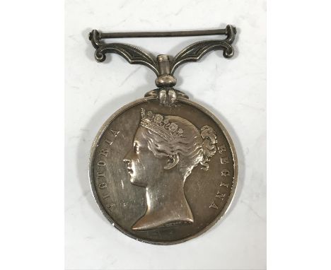 AN INDIAN MUTINY MEDAL 1857-58. An Indian Mutiny medal, lacking ribbon, named to T.Hambling, R.A. Renamed. Thomas Hambling, a