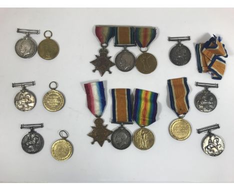 A COLLECTION OF FIRST WORLD WAR MEDALS. A First World War Trio named to KP/237 Herbert Henry Godfrey A.B. R.N.V.R. Mounted as