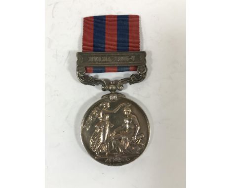 A VICTORIAN INDIA GENERAL SERVICE MEDAL 1854-95. An Indian General Service Medal with Burma 1885-7 clasp, named to 361 Privat