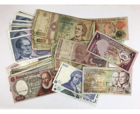 A COLLECTION OF WORLD BANK NOTES. A large collection of World notes, the majority post war, to include: Yugoslavia 10 x 5000 