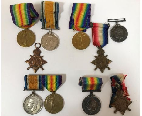 A COLLECTION OF GREAT WAR TRIO'S AND PAIRS. A Collection of First Worlds War Medals comprising a War Medal and Victory pair n