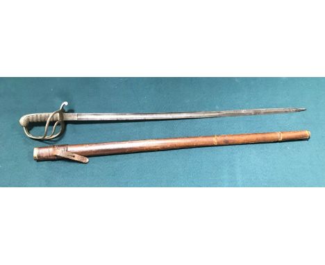 AN 1821 PATTERN LIGHT CAVALRY SWORD. An 1821 pattern light cavalry sword by H. Marshall of Worcester. The 81.5cm blade marked