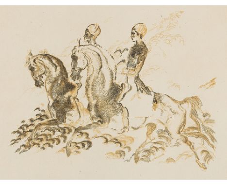 LUDWIG HEINRICH JUNGNICKEL* ( Wunsiedel 1881 - 1965 Wien )Aus der ReitschuleLithografie/Papier 29,6 x 36,7 cmsigniert im Druc