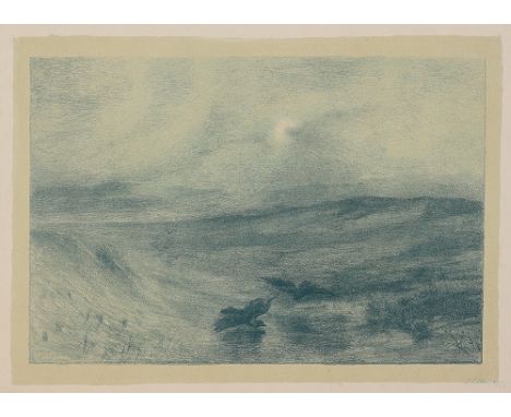 EMILIE MEDIZ-PELIKAN ( Vöcklabruck 1861 - 1908 Dresden )Vögel, 1897Lithografie/Papier 30,4 x 42,4 cmsigniert E. Pelikan, dati