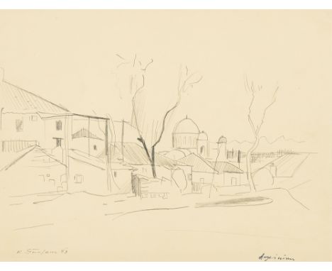 KARL JOSEF GUNSAM* ( Wien 1900 - 1972 Wien )Agrinium, 1943Bleistift/Papier 24,7 x 32 cmsigniert K. Gunsam, datiert 43beschrif