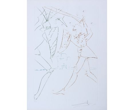 SALVADOR DALÍ* ( Figueres 1904 - 1989 Figueres )Le detroit de GadaloreRadierung/paper 39,4 x 26 cmsigniert Dali, nummeriert 4
