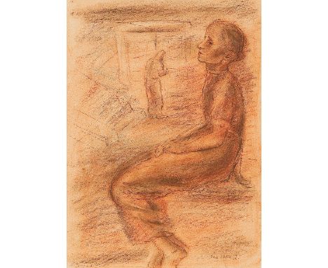 GEORG EHRLICH* ( Wien 1897 - 1966 Luzern LU )Melancholie Mischtechnik/Papier 34,5&nbsp;x 25,5 cm signiert Georg EhrlichSCHÄTZ