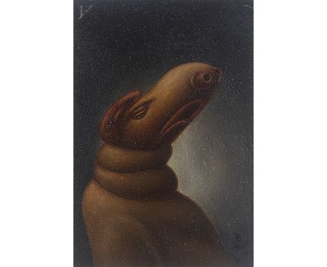 LEOPOLD LÖWY ( Wien 1871 - 1940 Wien )ZwitterwesenÖl/Karton 15 x 10,5 cmmonogrammiert L.L, beschriftet 66SCHÄTZPREIS / ESTIMA