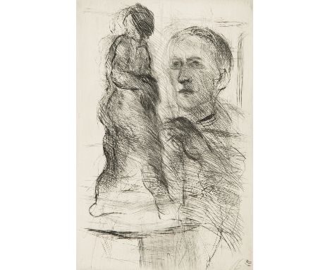 GERHART FRANKL* ( Wien 1901 - 1965 Wien )Bildhauer Beni FerencyRadierung/Papier 24,1 x 16,1 cmSCHÄTZPREIS / ESTIMATE °€ 100 -
