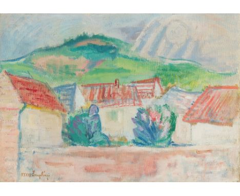 MAGDA ZEMPLÉNYI* ( Budapest 1899 - 1965 Budapest )Rote Dächer, 1934Öl/Leinwand 50 x 70 cmsigniert Zemplényi, datiert XXXIV SC