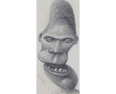 LEOPOLD LÖWY ( Wien 1871 - 1940 Wien )FetischfigurBleistift/Papier 14 x 6,5 cmSCHÄTZPREIS / ESTIMATE °€ 600 - 1200STARTPREIS 