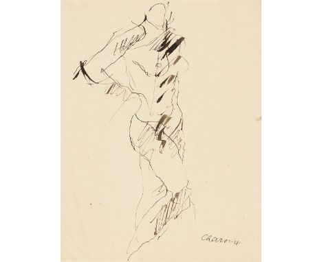 SIGFRIED CHAROUX* ( Wien 1896 - 1967 London )Weiblicher AktTusche/Papier 26,9 x 20,3 cmsigniert CharouxSCHÄTZPREIS / ESTIMATE