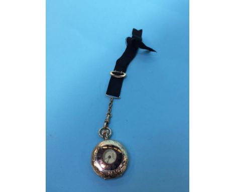 A Ladies Elgin half Hunter pocket watch