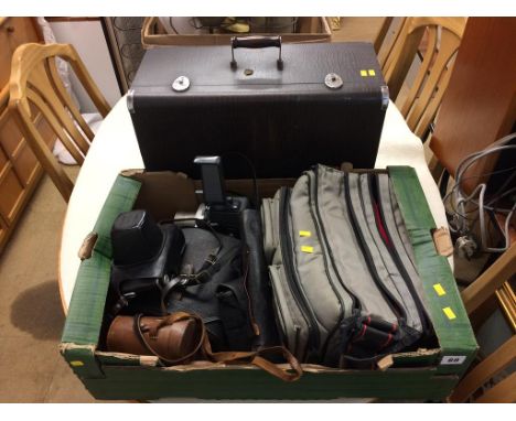 A quantity of camera equipment etc.