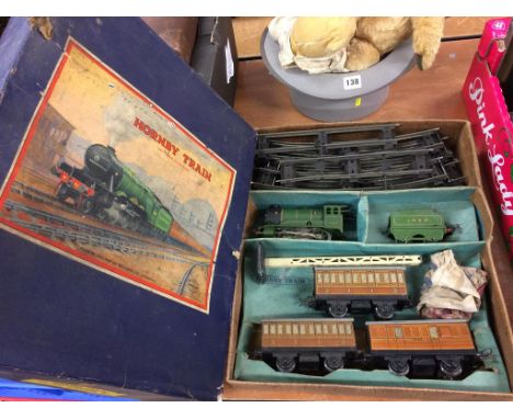 A Hornby model tin plate train set