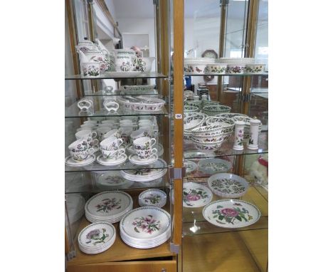 An extensive Portmeirion Botanic Garden dinner coffee service - 12 x setting with 12 x 34cm plates, 12 x 27cm plates, 12 x 22