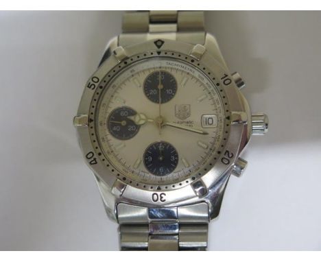 A gents Tag Heuer stainless steel automatic bracelet wristwatch 2000 series model CK2110 - 42mm case - with box, no papers, i
