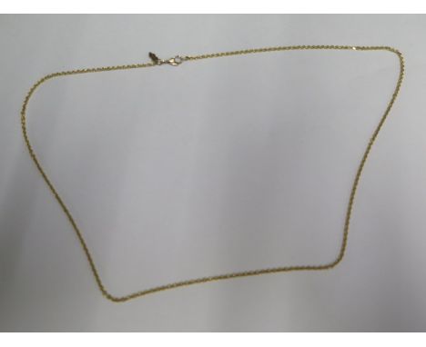 A 14ct 585 56cm chain - approx weight 7.4 grams 