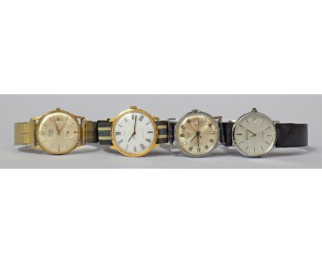A Collection of Four Mechanical Gents Wrist Watches to Include Technos, Timex, Oris etc Varying Condition Issues 