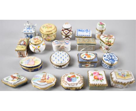 A Collection of Del Prado Porcelain Trinket Boxes 
