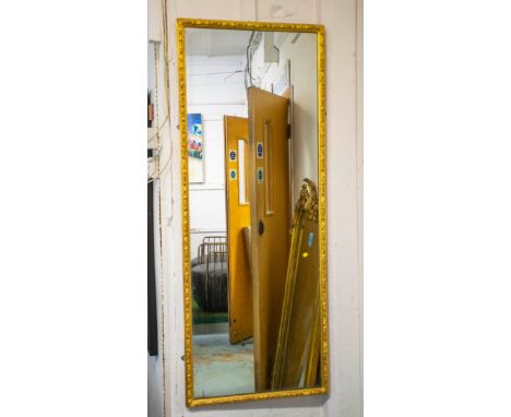 PIER MIRROR, 153cm x 60cm, late Victorian giltwood and gesso. 