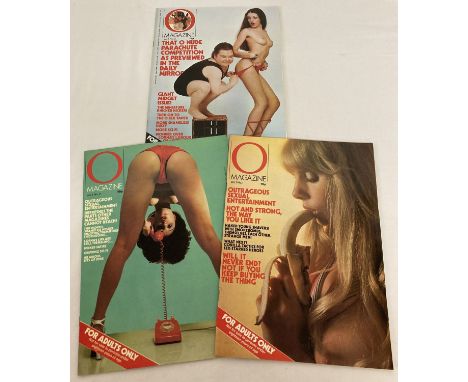 First issue - Volume 1, issues 1 -3 of O Magazine, vintage adult erotic magazine. All in very good condition. 