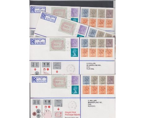 STAMPS FIRST DAY COVERS : 1984 Seven covers with FRAMA labels (7)