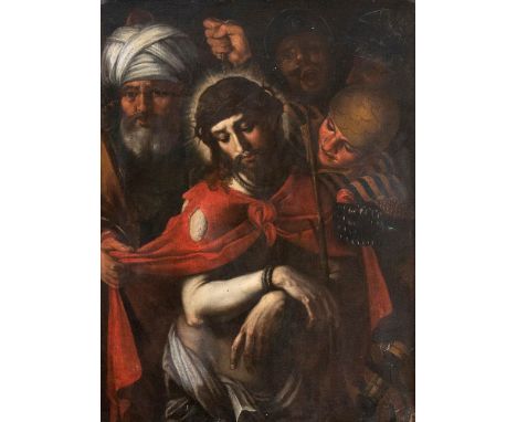 GENOAN SCHOOL, FIRST HALF OF THE 17th CENTURYEcce HomoOil on canvas, cm. 92x69,5. Framed