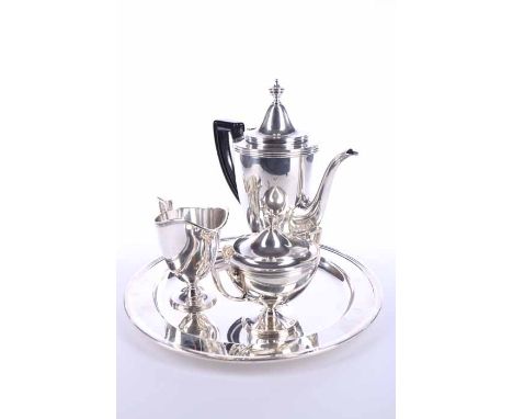 AMERICAN 20TH CENTURY TIFFANY & CO SILVER TEA SERVICE
marked 'Tiffany & Co.' and Sterling Silver, numbered '17646', of slende