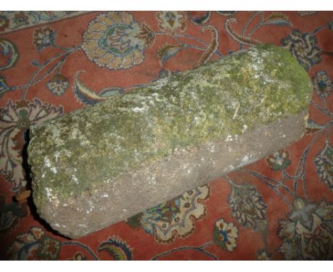 A small granite roller, 21" long
