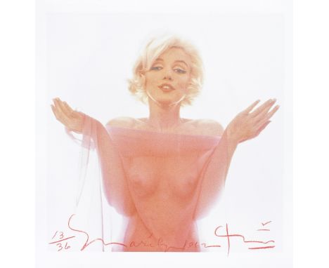 Bert Stern (American, 1930-2013): Marilyn Monroe With Pink Scarf, 1962, printed 2005, No.13/36, giclee print, signed, numbere