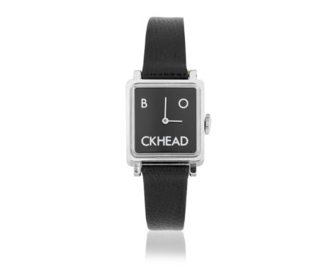 The Blockheads: A Souvenir Watch, circa, 1980s, a Timex watch with 'Blockhead' face incorporated with the watch hands and bla
